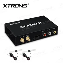XTRONS FV012DE двойная антенна автомобильный DVB-T DVB-T2 Freeview цифровой ТВ приемник коробка полностью поддерживает немецкий H.265 HEVC стандарт