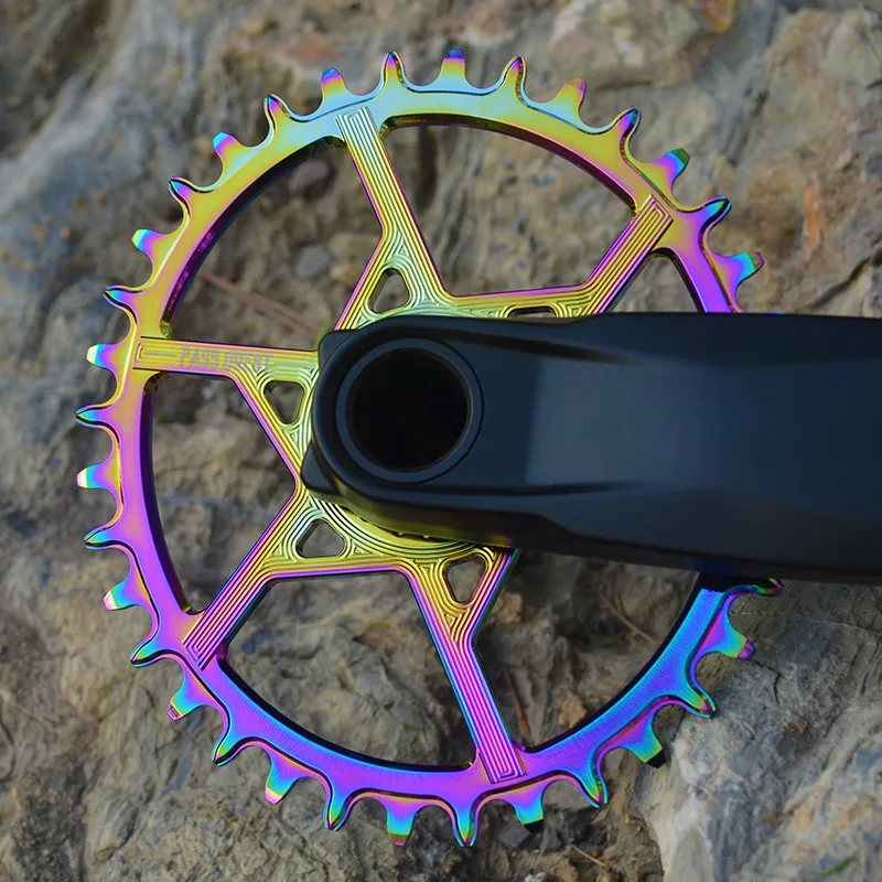 Овальный Картер PASS QUEST GXP с титановым покрытием 0 мм офсет 32T 40T MTB узкие широкие для