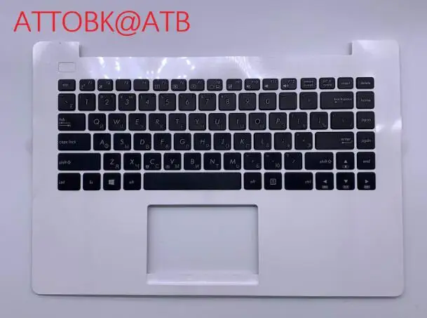 Белый Новая русская клавиатура для ноутбука ASUS X453 X453M X453SA X403 X403M X403MA RU клавиатура с крышкой C - Цвет: Белый