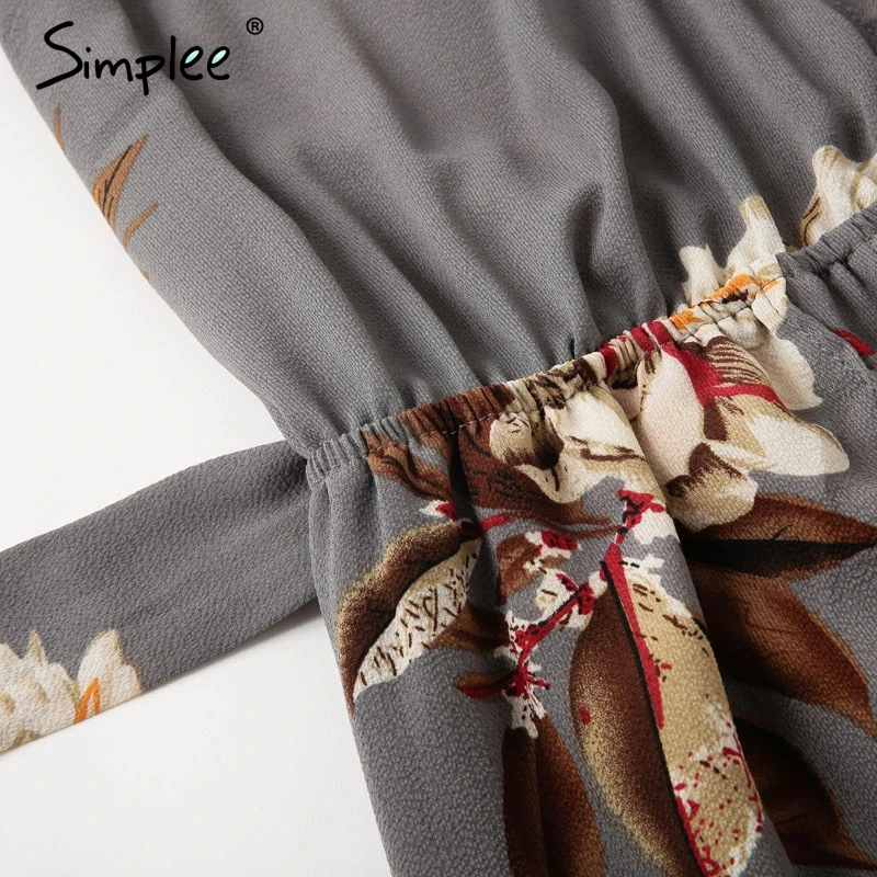 Simplee сексуальное платье с лямкой на шее открытой спиной комбинезон женский Boho