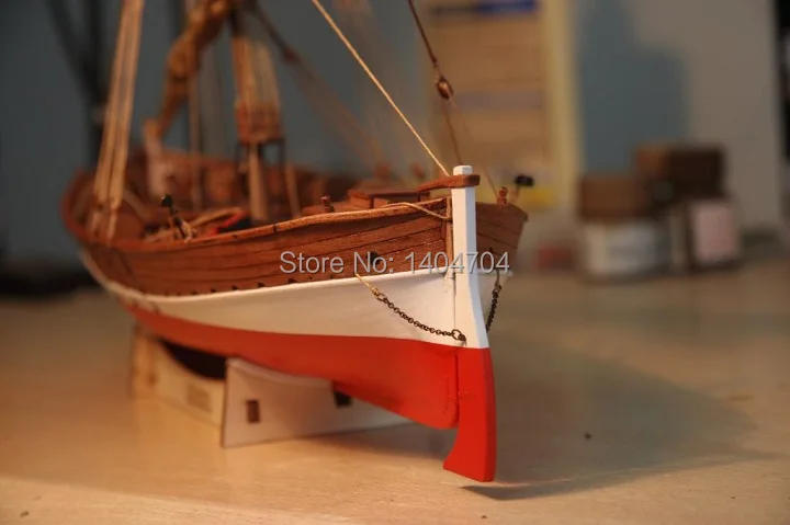 Модель NIDALE Sacle 1/48 классический древний Парусник модель комплект: средиземноморский LEUDO 1800-1900 корабль деревянная модель