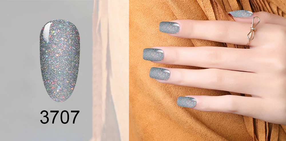Belen 10 мл Bling Giltter УФ-гель для ногтей УФ-светодиодный Гель-лак Гибридный Полупостоянный нужен базовый топ-покрытие мерцающий лаковый лак