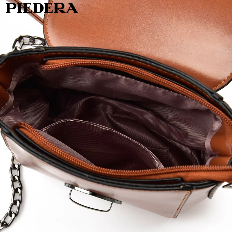 Женская сумка-мессенджер из искусственной кожи Phedera коричневая сумка через плечо