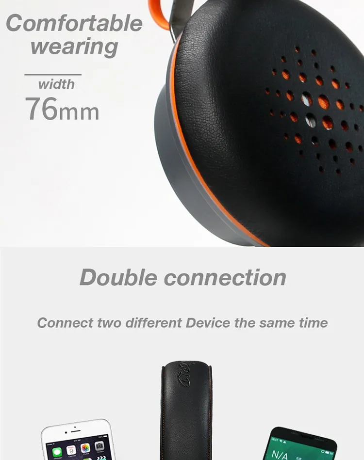 Remax RB-195HB, Bluetooth, стерео наушники, беспроводные наушники, Bluetooth 4,1, гарнитура, Накладные наушники, подключение 2 устройств