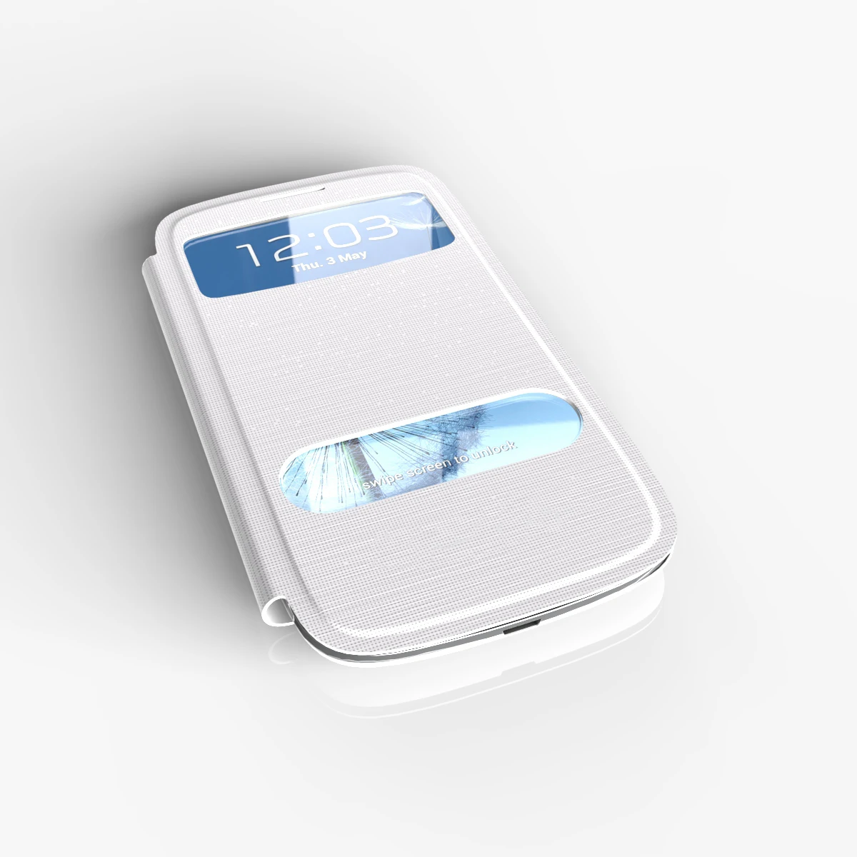 Чехол с аккумулятором для Samsung Galaxy S3 I9300 Neo I9300i Duos откидной окошком просмотра чехол