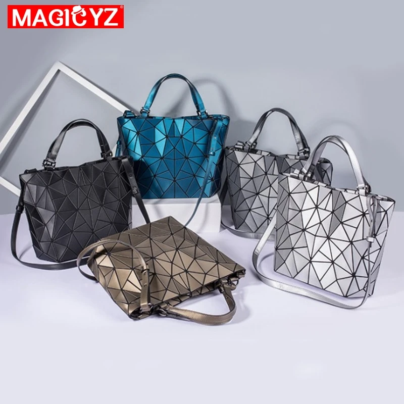 MAGICYZ женские сумки из лазерной кожи женская сумка-мессенджер с геометрическим