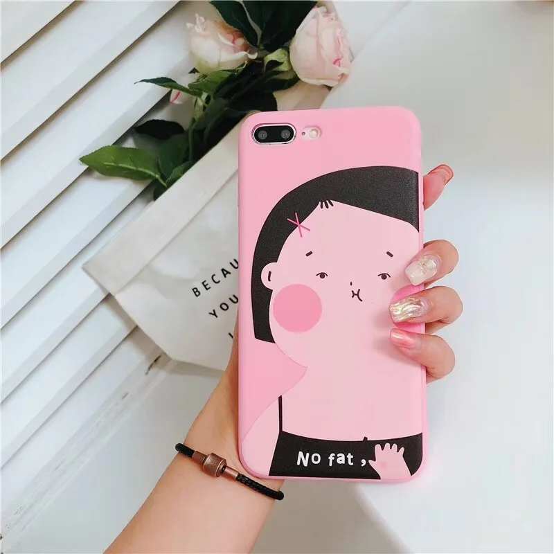 Милый розовый чехол для телефона iPhone 7 8X6 6S Plus S 5S 5 SE 7Plus 8 милый мягкий силиконовый