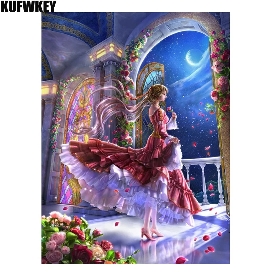Мультяшная принцесса Алмазная вышивка 5D DIY алмазная живопись elf полная