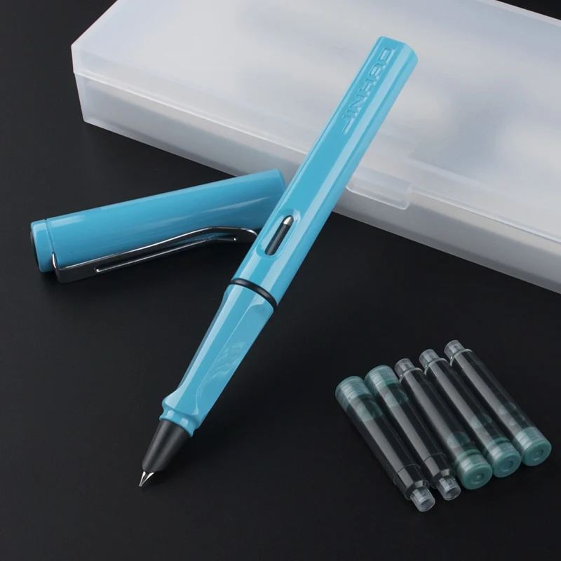 

JINHAO 599 перьевые ручки, набор разнообразных прозрачных и уникальных стилей