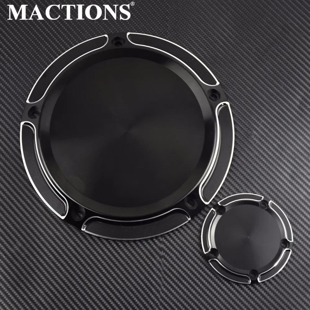 

Motorcycle Black Derby Cover Timer Cover For Harley Touring Road King Road Glide Ultra Softail Fatboy Heritage Dyna CVO Twin Cam