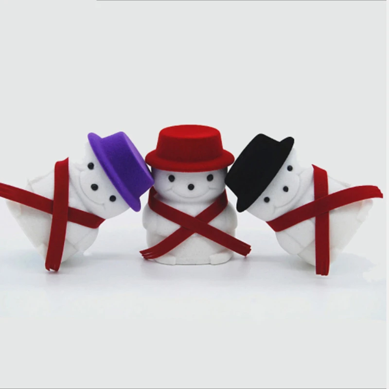 Милая Рождественская кукольная коробка кольца коробки для ювелирных изделий