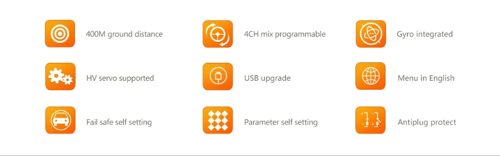 Радиоприемник rdiolink RC4GS 2,4G 4CH Автомобильный контроллер передатчик+ R6Fg гироскоп внутри приемника для радиоуправляемого автомобиля лодки(расстояние 400 м