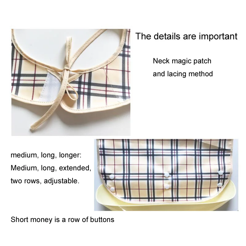 Водонепроницаемый анти-масло многоразовый Большой Размер взрослый старший