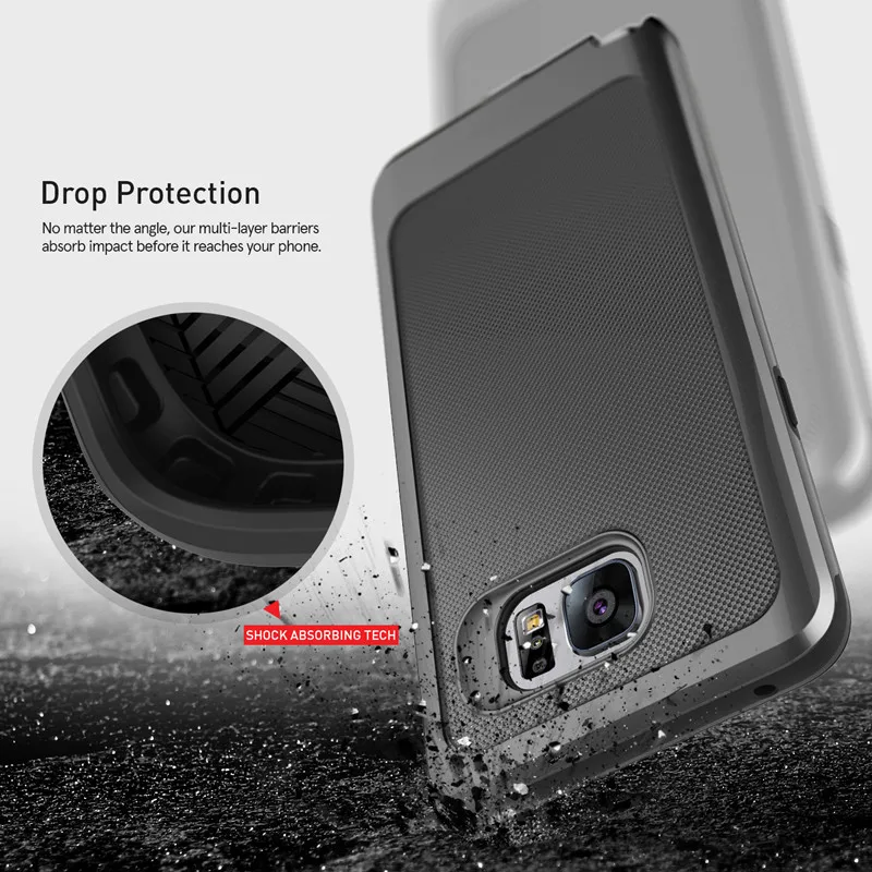 For Samsung Galaxy S6 Edge Note 5 Case Anti-knock Mosafe Ultra Thin Dual-Layer Design Mobile Phone Back Cover Shell Protector |