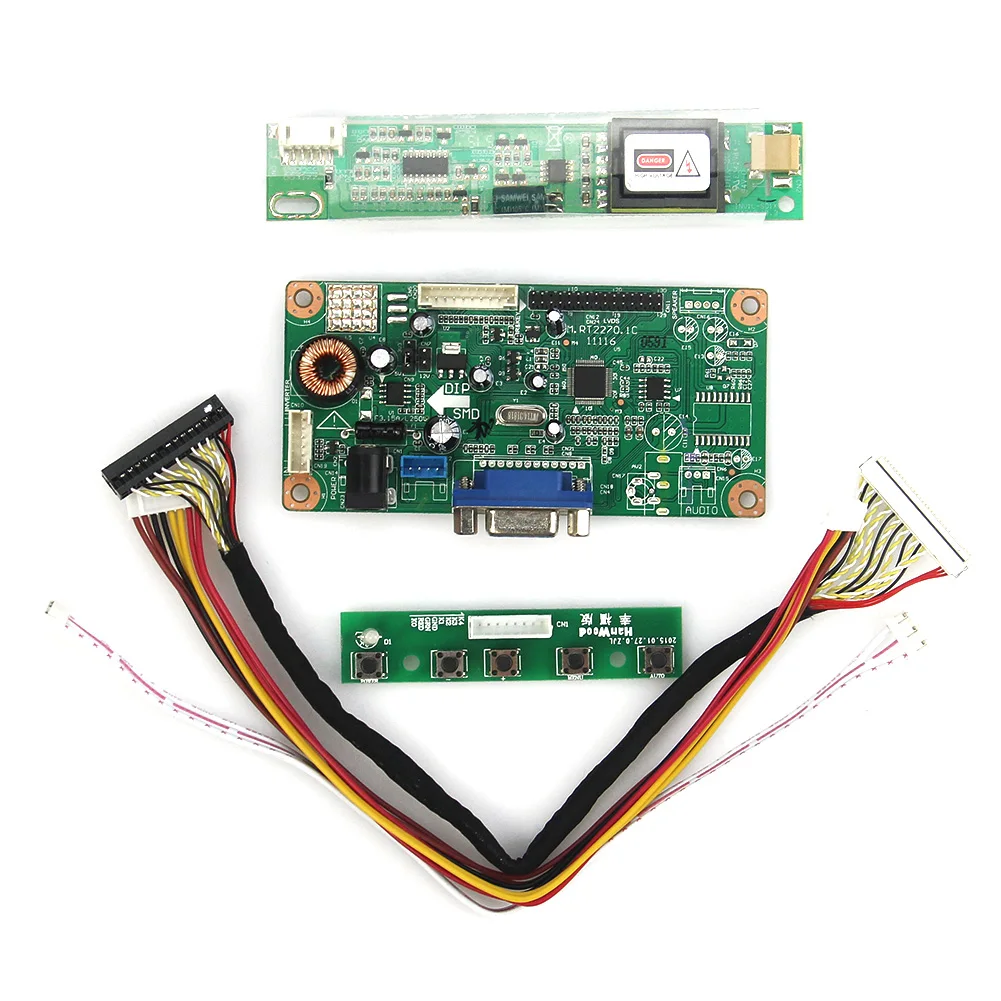 

LCD/LED Control Driver Board(VGA) For LP154W01-A3 LTN154X3-L01 1280x800 LVDS Monitor Reuse Laptop