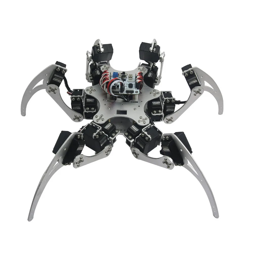 В собранном виде 18DOF робот с LD 1501 сервоприводы & контроллер Алюминий Hexapod Паук