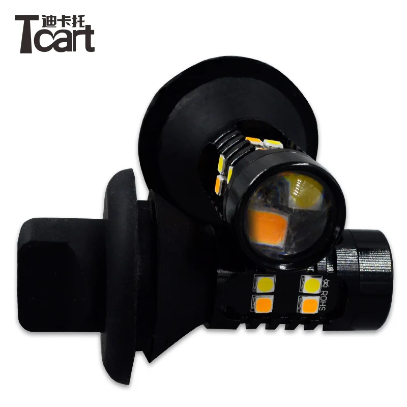 

Tcart 2pcs LED CanBus BA15S 1156 BA15D 1157 P27W 3156 WY21W T20 7440 For Cars DRL Daytime Running Lights Turn Signals Auto Bulbs