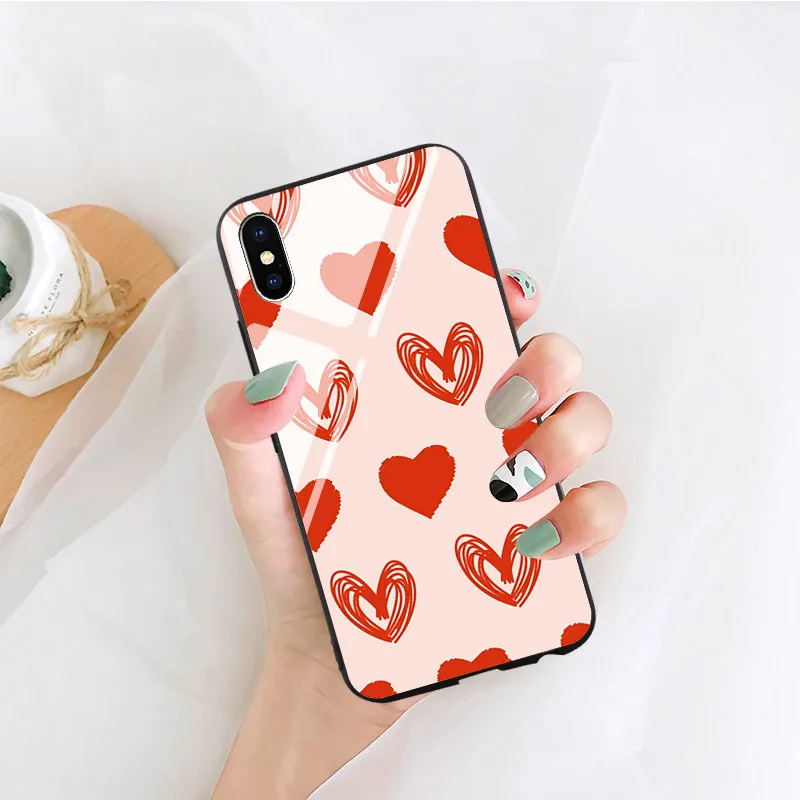 Чехол для телефона iPhone 5 6 6s 7 8 Plus X XR XS 11 Pro Max закаленное стекло ремешок на запястье