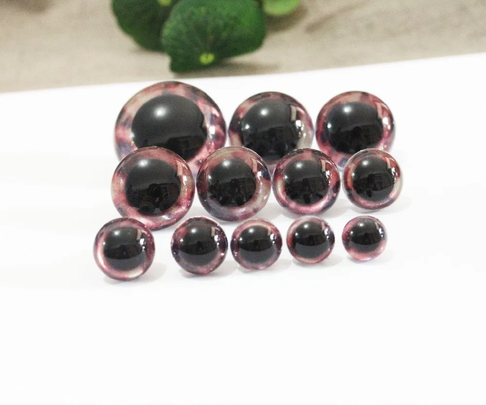 20pcs/lot 13mm--40mm round clear safety animal toy eyes +new glitter fabric+ washer for diy doll findings--02 | Игрушки и хобби