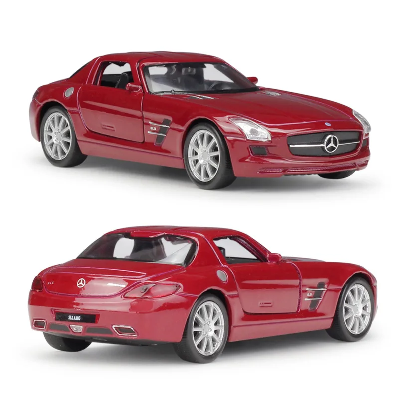 1:36 Welly Benz SLS AMG игрушки из сплава отлитые под давлением модели автомобиля|Наземный