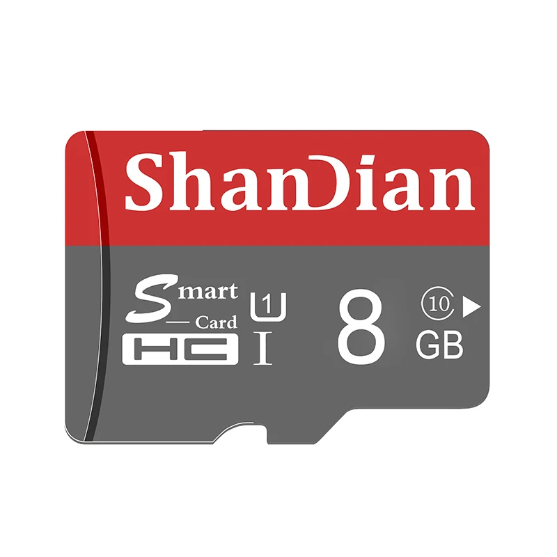 A ShanDian Оригинальная карта Micro SD 64 Гб класс 10 карта памяти microSD 8 ГБ 16 ГБ 32 ГБ TF карта microSDHC/SDXC Для смартфонов/планшетных ПК - Емкость: A