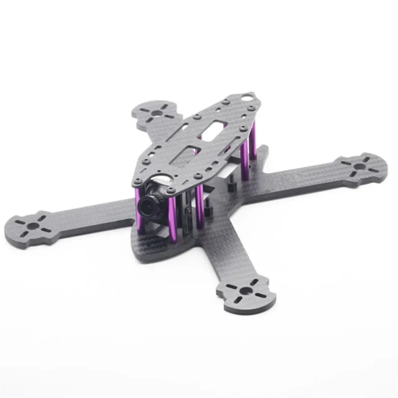HSKRC TWE210 210 мм Колесная база 4 Arm 3K Углеродное волокно Тип X FPV гоночная рамка в