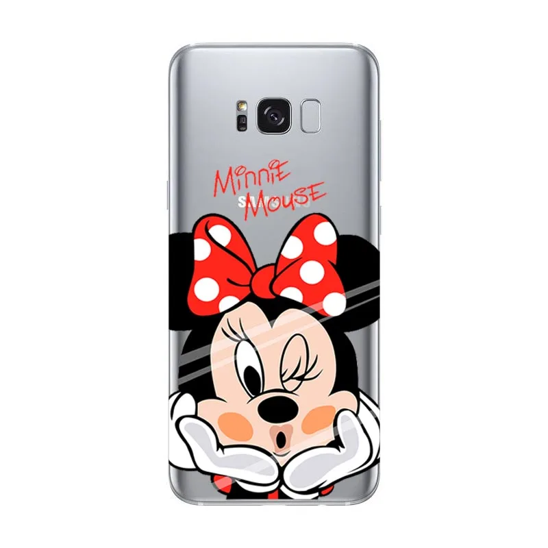 Забавный мультфильм Микки Минни Телефон чехол для Samsung Galaxy A6 2018 Мягкий