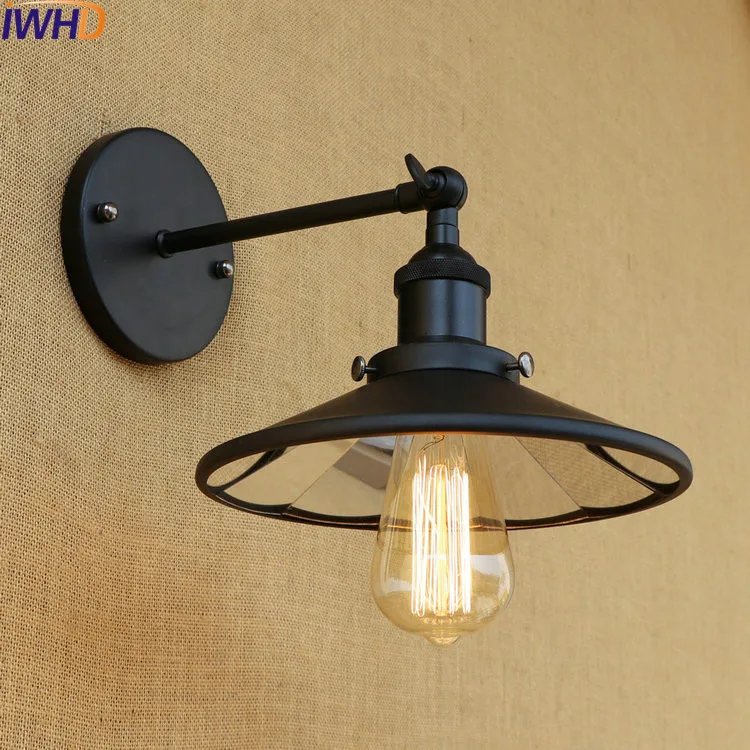 Винтажные Настенные светильники IWHD в старинном стиле черные