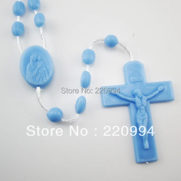 Светло-голубой нейлон Пластиковые Четки | Украшения и аксессуары