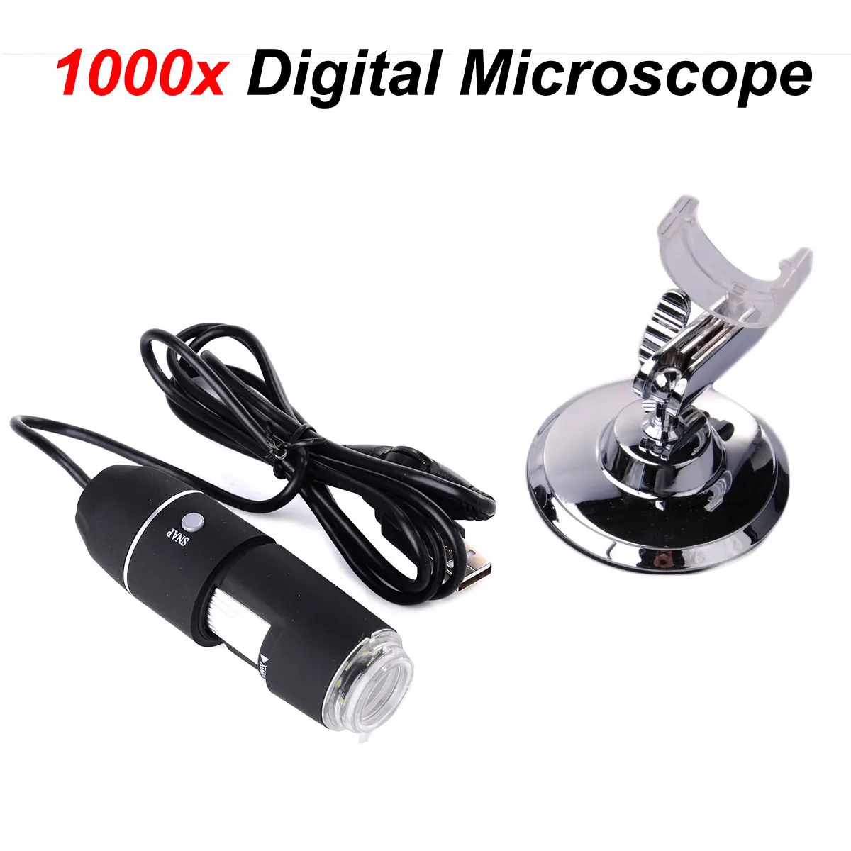 2-МЕГАПИКСЕЛЬНАЯ 1000X8 LED USB Цифровой Микроскоп Эндоскопа Камеры Лупа с Подставкой