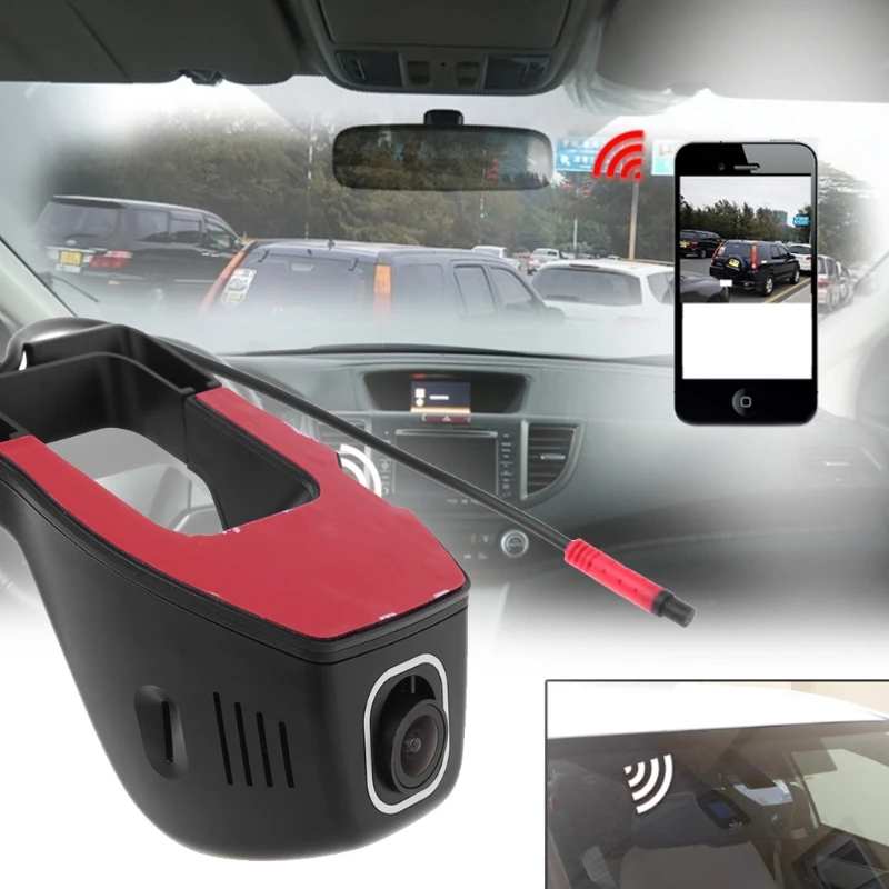 Full HD 1080P WIFI Автомобильный видеорегистратор Камера ночного видения Автомобильная