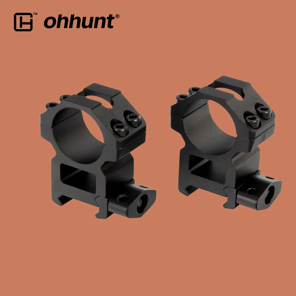 Ohhunt Охота прицела кольца 1 дюймов 2 шт. высокая прочность Пикатинни Вивер база для