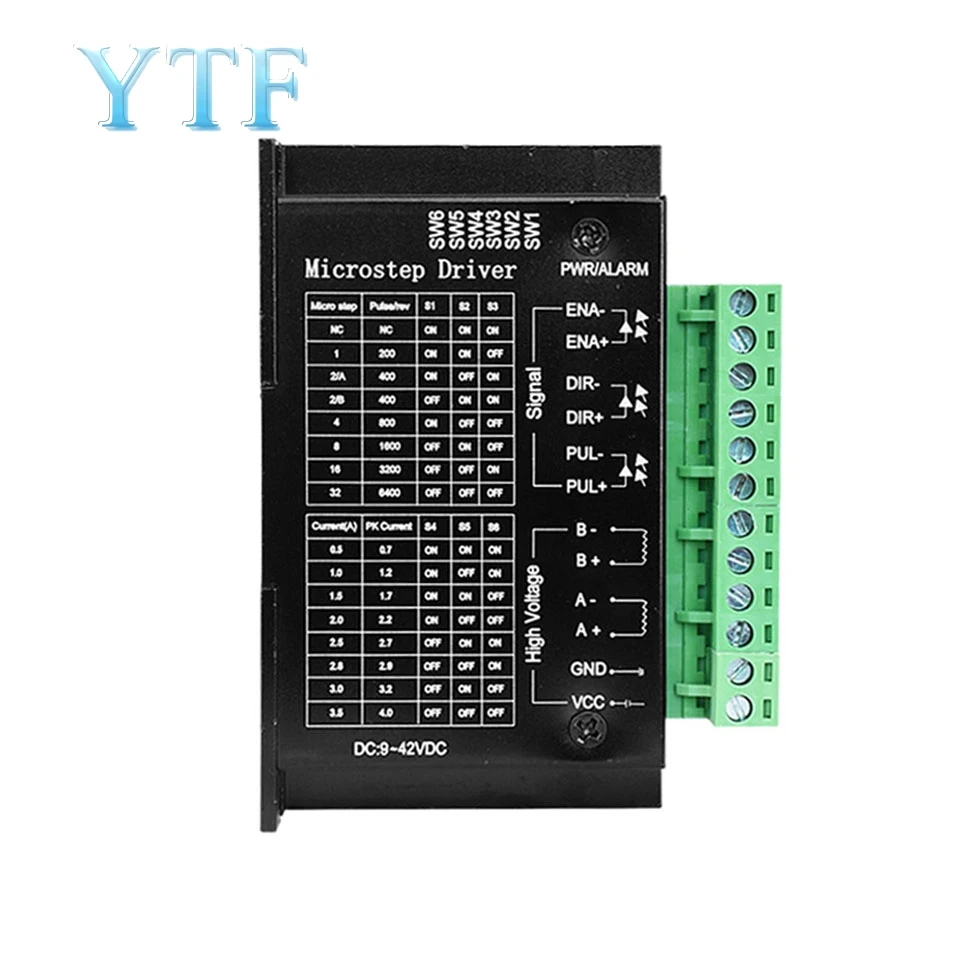 

34/42/57/86 stepper motor driver 32 subdivision TB6600 upgrade version 4.0A 42V (pulse 3-24V)