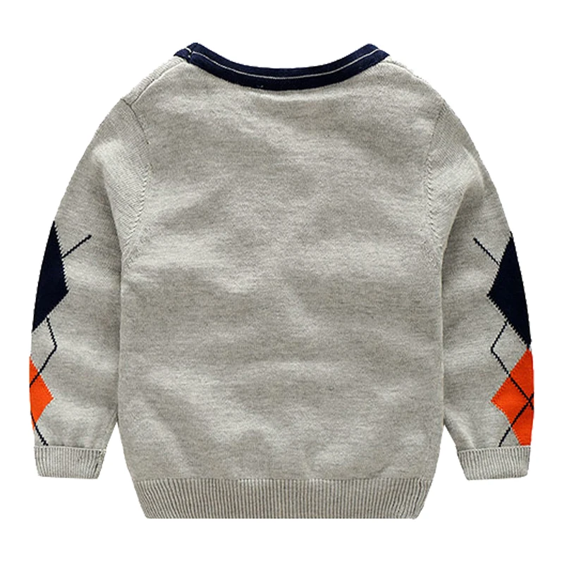 Осенний кардиган для мальчиков, свитер года, детская одежда, Детский кардиган, хлопковые свитера с длинными рукавами для мальчиков, Детские повседневные вязаные топы, От 2 до 8 лет
