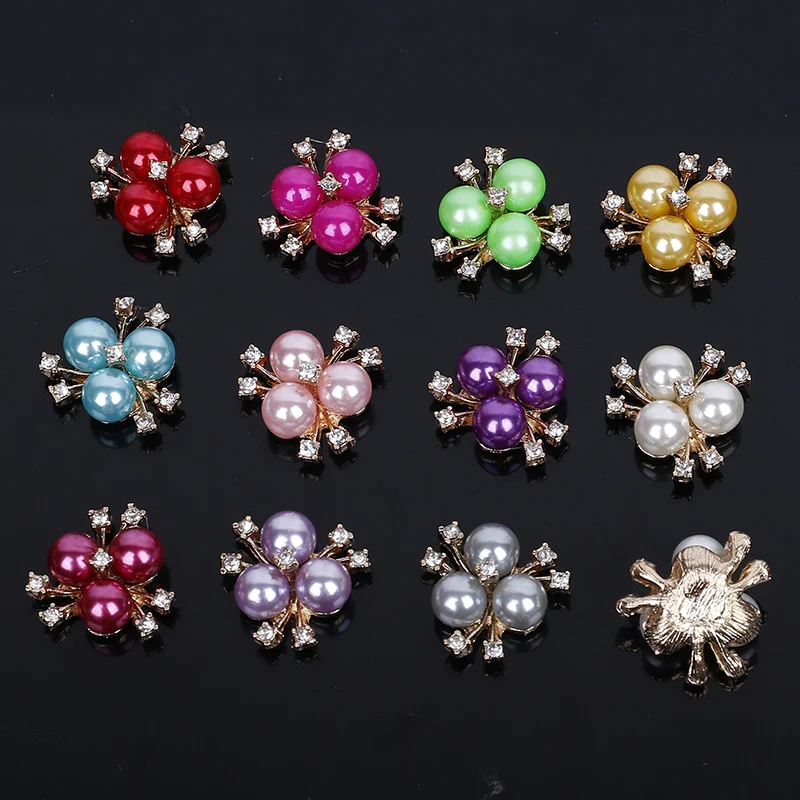 2015New 100 шт. три ожерелье из искусственного жемчуга цветочный сердечник стразы