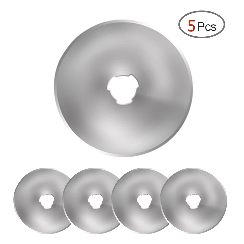 5pcs Cutting blade 28 мм круговой роторный резак Премиум квилтер Шитье с режущим ножом резак для ткани бумажные швейные изделия ручной работы DIY кожевенное ремесло инструмент - Цвет: 5pcs Cutting blade