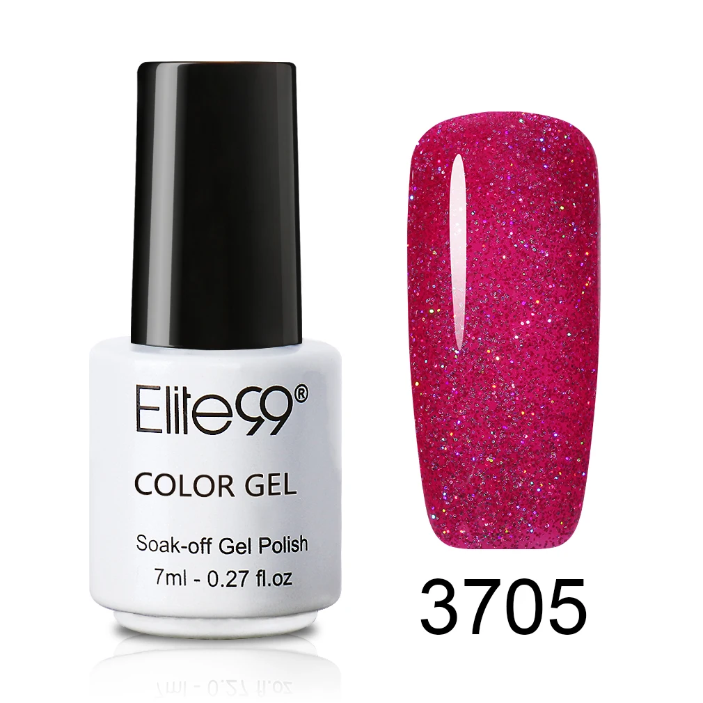 Гель лак для ногтей Elite99 7 мл неонового цвета блестящий Полупостоянный маникюрный