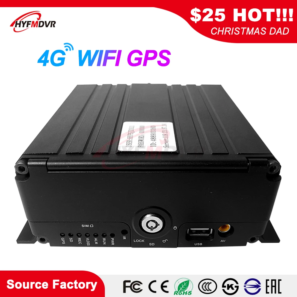 HYFMDVR точечный аудио и видео 6-канальный sd + жесткий диск дистанционный мониторинг