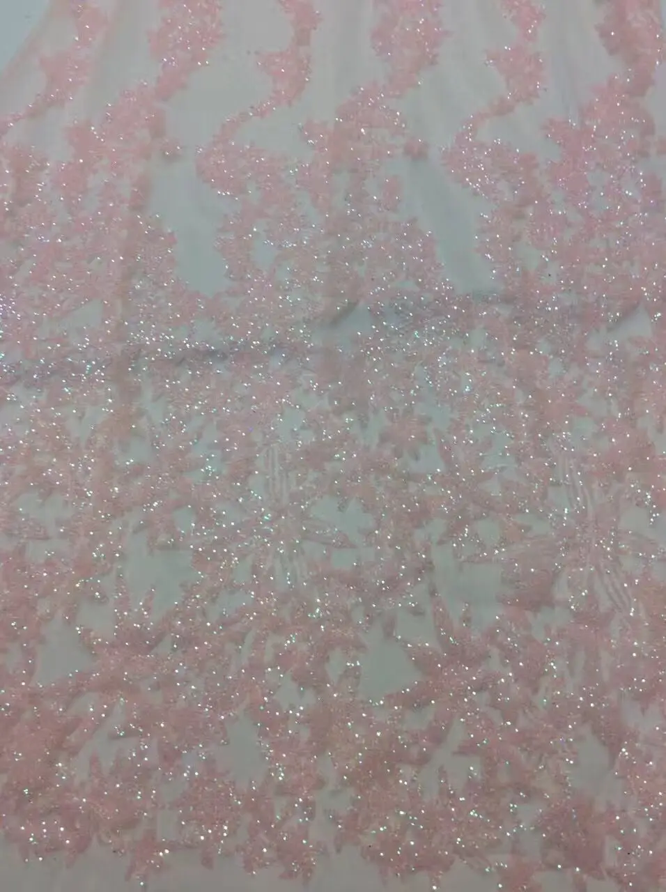 

Розовая африканская блестящая кружевная ткань, Новое поступление, африканская веревка, кружевное свадебное платье, Высококачественная сет...