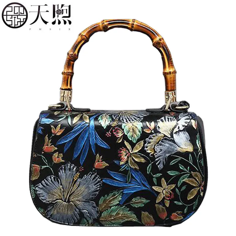 Сумка мессенджер Pmsix2017 из бамбуковой кожи|messenger bag|shoulder messenger bagbamboo bag |