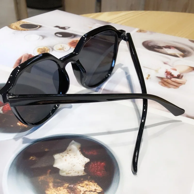 H Women Fashion Korean Style Unisex sunglasses women Candy Color Large Retro Frame sun glasses 4 styles Sunglass | Аксессуары для
