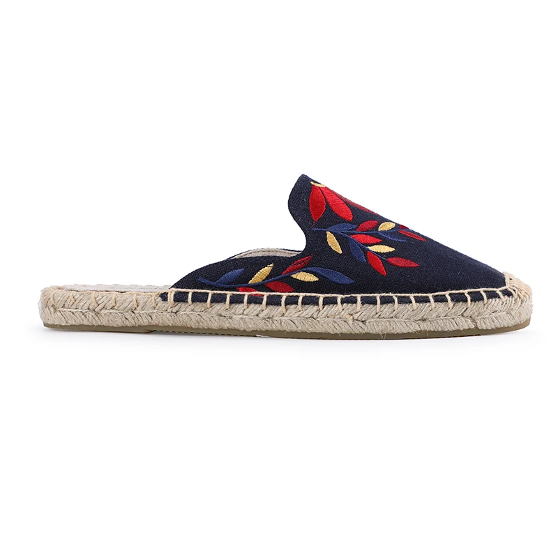 Tienda Soludos/женские тапочки; Новое поступление; пеньковая резиновая хлопковая ткань; Разноцветные Летние шлепанцы; Pantufas Zapatos De Mujer