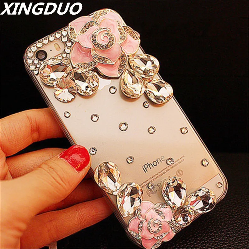 XINGDUO для Samsung S10 S9 S8 S7 S6 Plus Note8 9 роскошный модный прозрачный чехол с 3D цветами и