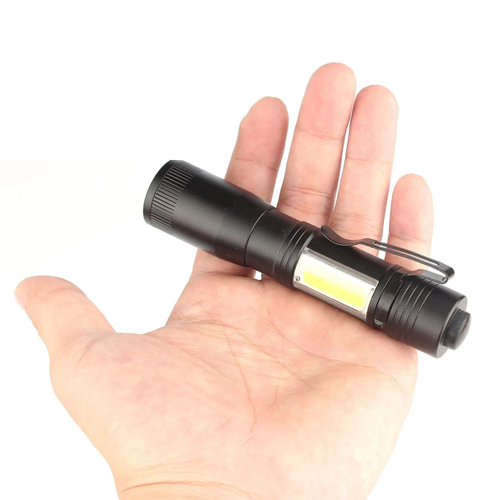Mini Camping Flashlight High Power Rechargeable Led Flashlights COB Home Lighting Focusing Telescopic Adjustment Work Lamp | Лампы и