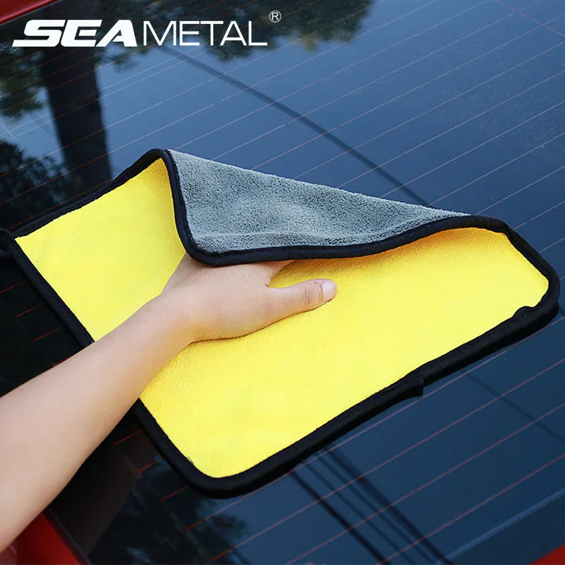 Car Wash Accessories 30*60cm Microfiber Towel Cars Washing Super Absorbent Auto Care Hemming Drying Towels Cleaning Cloth | Автомобили и