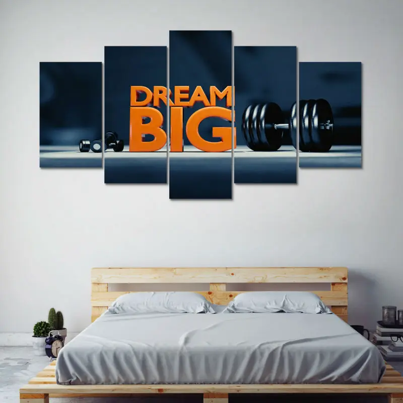 HD печать 5 шт. удивительные мотивационные цитаты холст настенная живопись