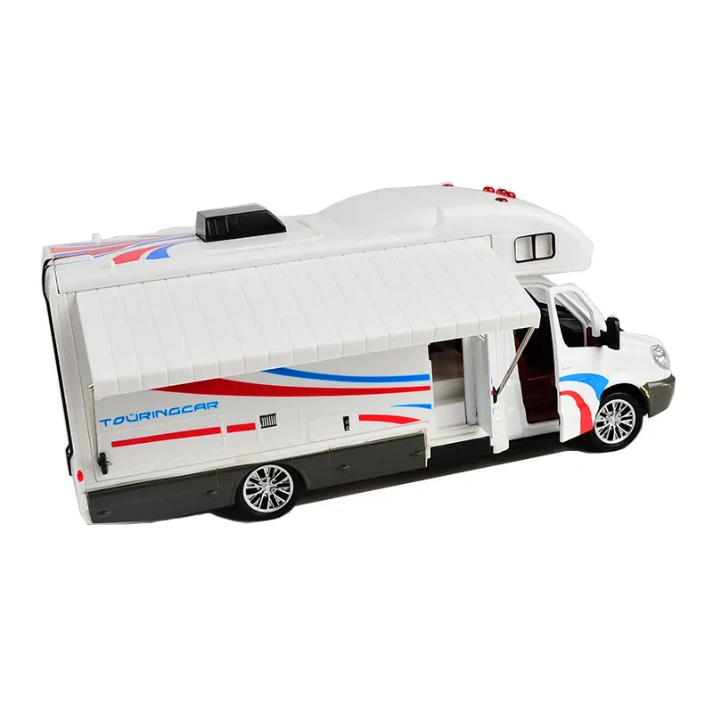 Holiday Motorhomes Morto Home Coach Toy Camper Van Model Diecast with light and sound Pullback 21CM |