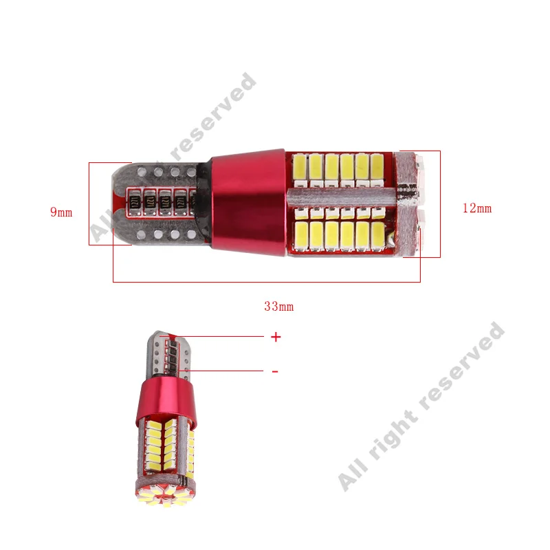 10 шт. t10 194 w5w 4014 чипы 57 smd СВЕТОДИОДНЫЙ canbus OBC безотказные огни чистый белый