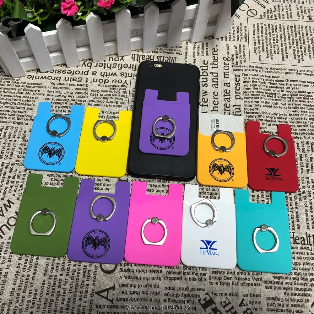 2 шт. хит продаж мужской и женский держатель для телефона кошелек силиконовая