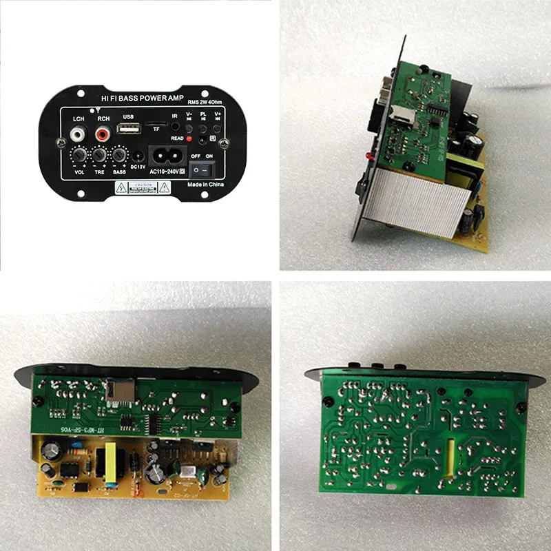 30W Audio Amplifier Board FM Radio TF Player Subwoofer DIY Amplifiers NR-shipping | Автомобили и мотоциклы